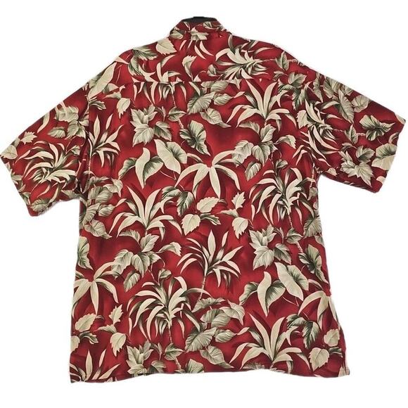 Pierre Cardin~Men's Size XL~Brown Hawaiian Shirt Rayon Short Sleeve Floral Prnt. - Picture 3 of 10
